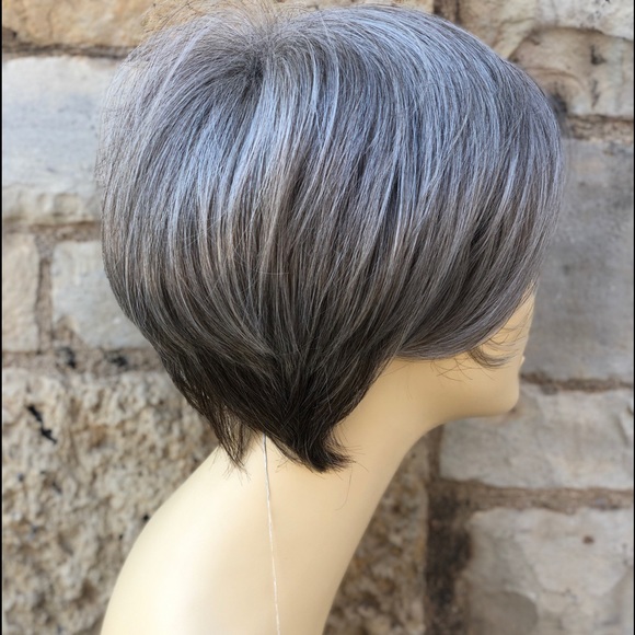 Short Grey Pixie Bob Wig Hairuwear Quality main image 4